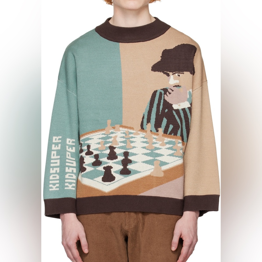 KidSuper studios Chess Sweater S